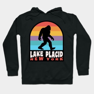 Lake Placid NY Bigfoot Sasquatch Adirondack Mountains Hoodie